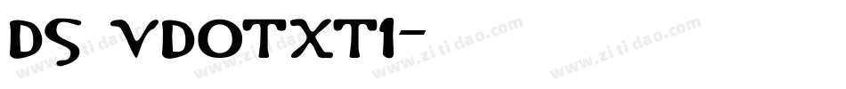 DS VDOTXT1字体转换